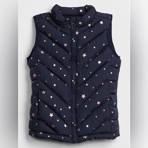 {GAP Kids} Navy Star Puffer Vest